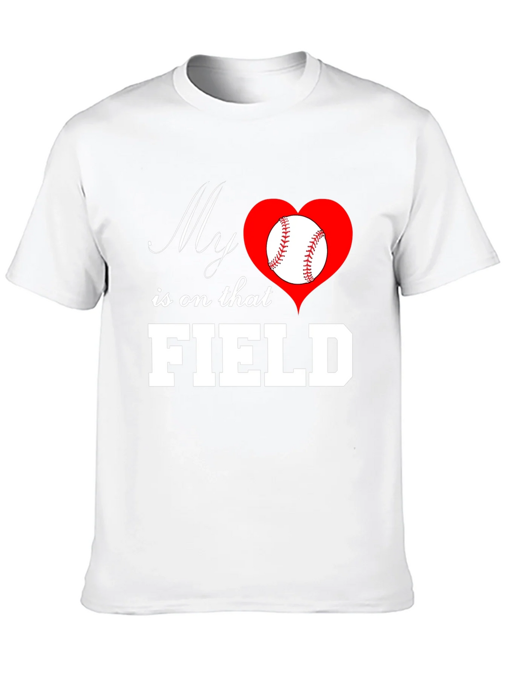 Baseball Mom T-Shirt: My Heart is on That Field product image 9