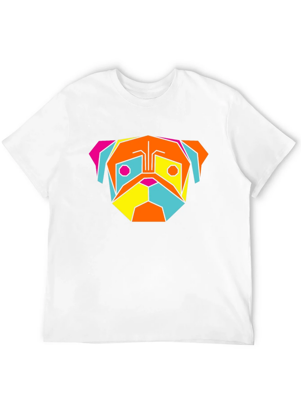 Geometric Pug T-Shirt - Modern Graphic Tee product image 9