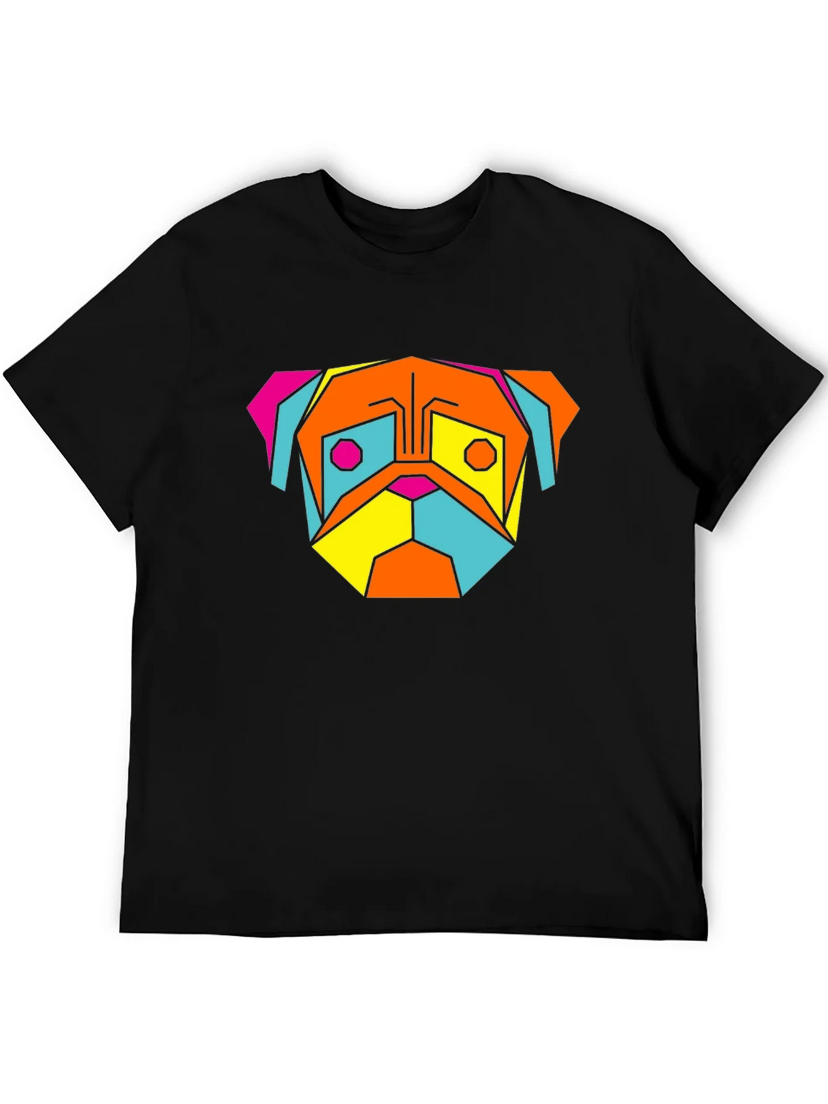 Geometric Pug T-Shirt - Modern Graphic Tee product image 3