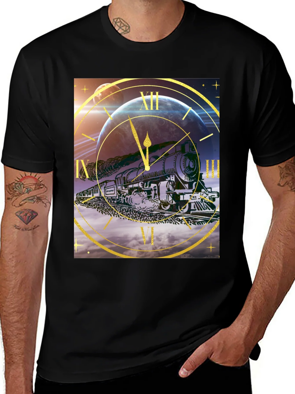 Time Travel Train Graphic Tee product image 1