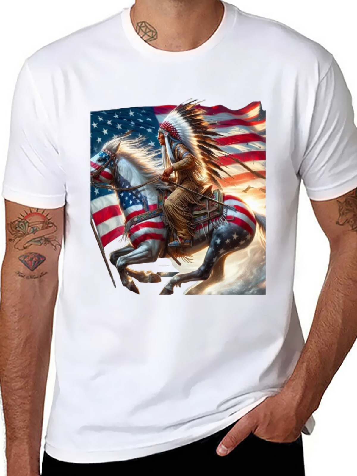 Native American Flag T-Shirt product image 2