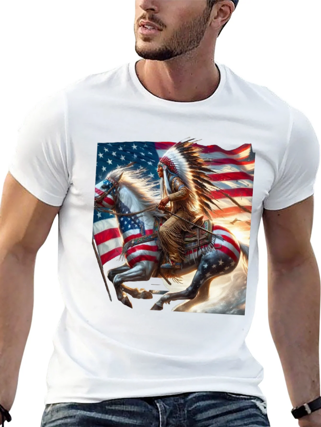 Native American Flag T-Shirt product image 3