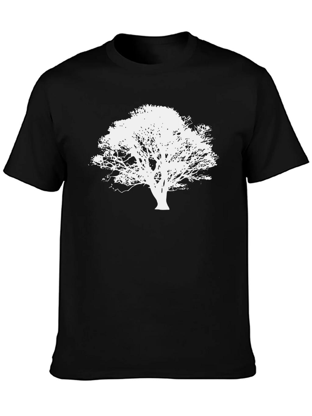 Nature Tree Silhouette Black T-Shirt product image 3