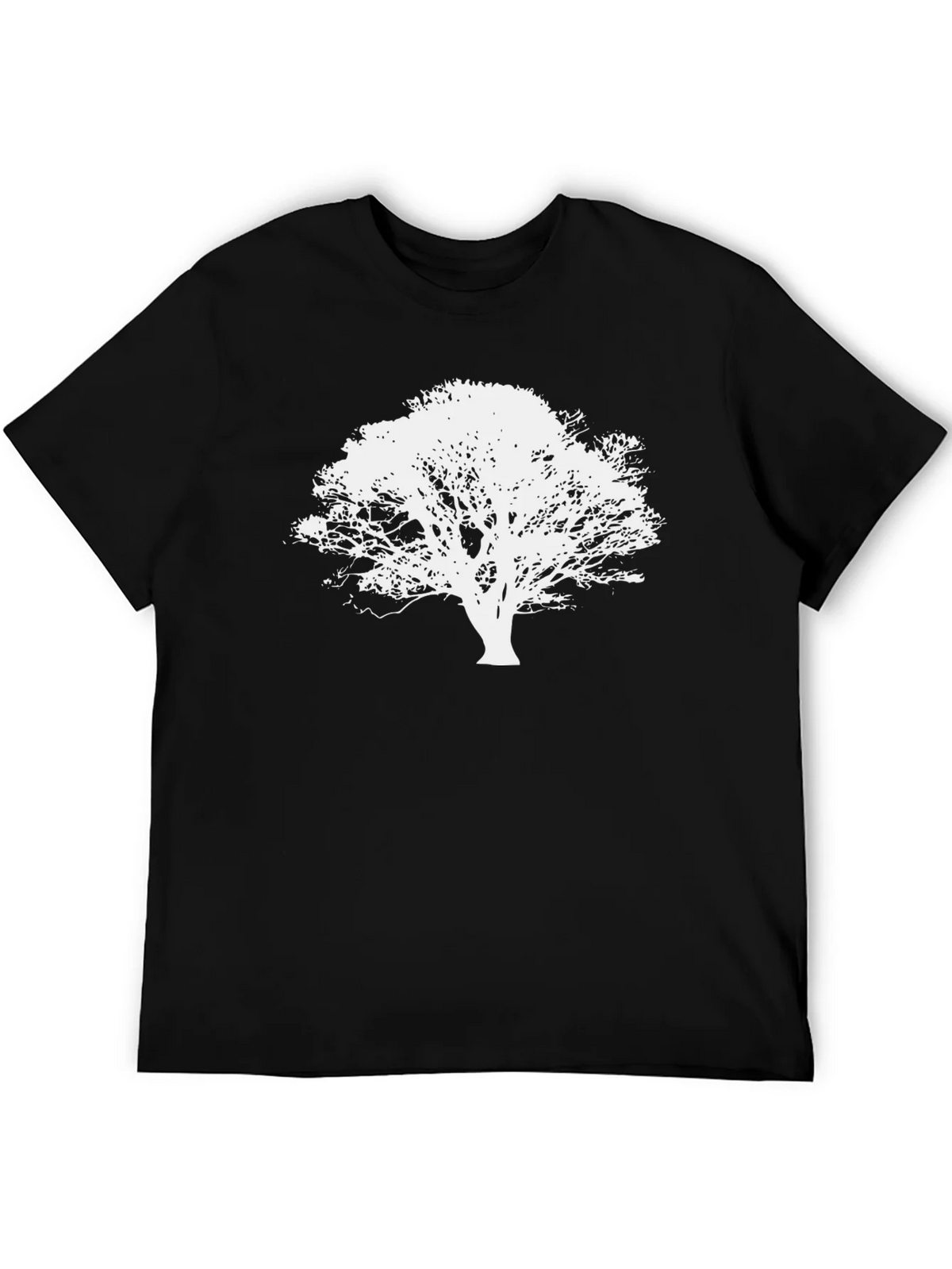 Nature Tree Silhouette Black T-Shirt product image 5