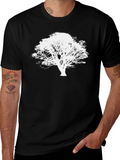 Nature Tree Silhouette Black T-Shirt product image 1