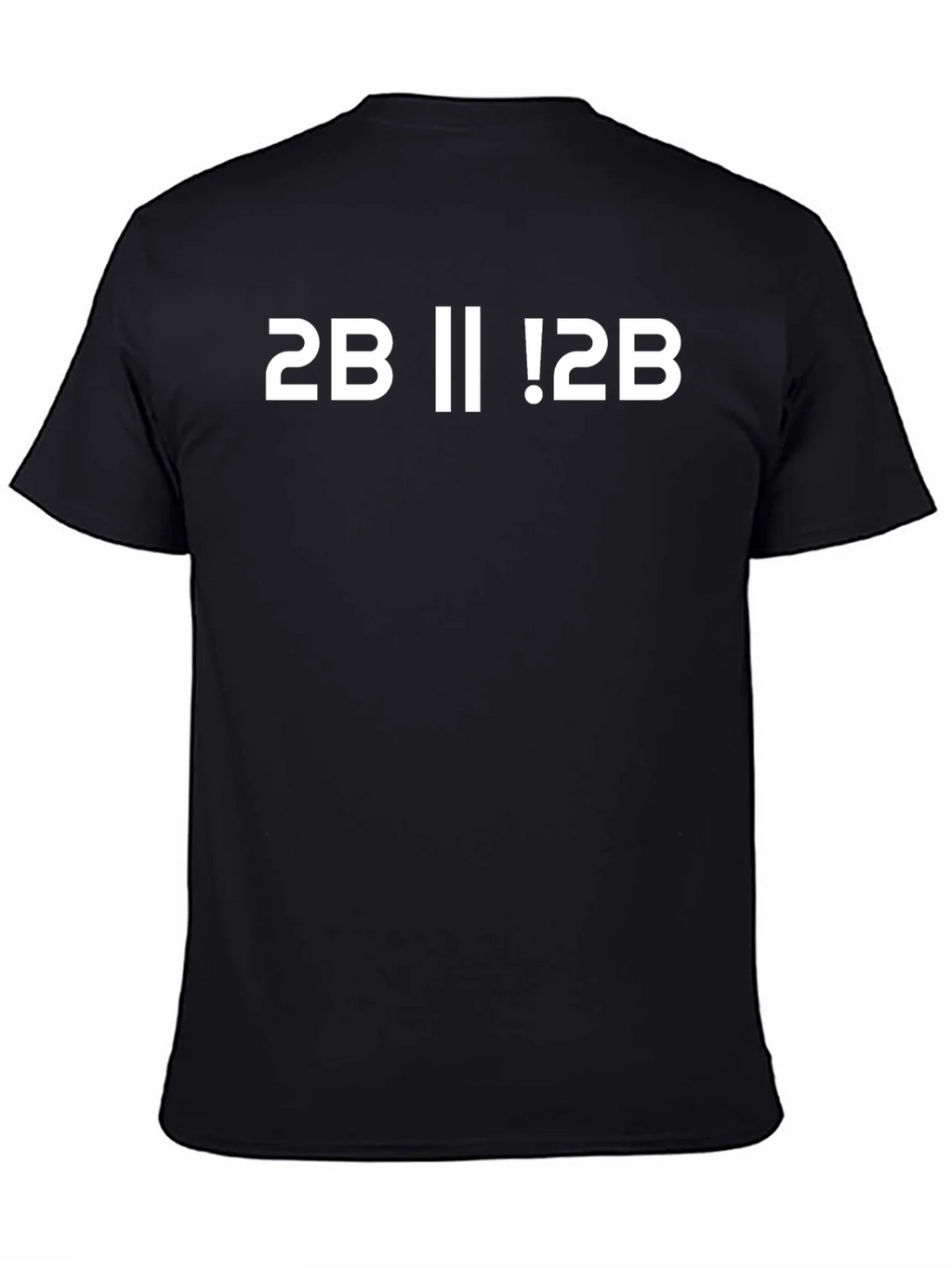2B or Not 2B T-Shirt - Black Cotton product image 4