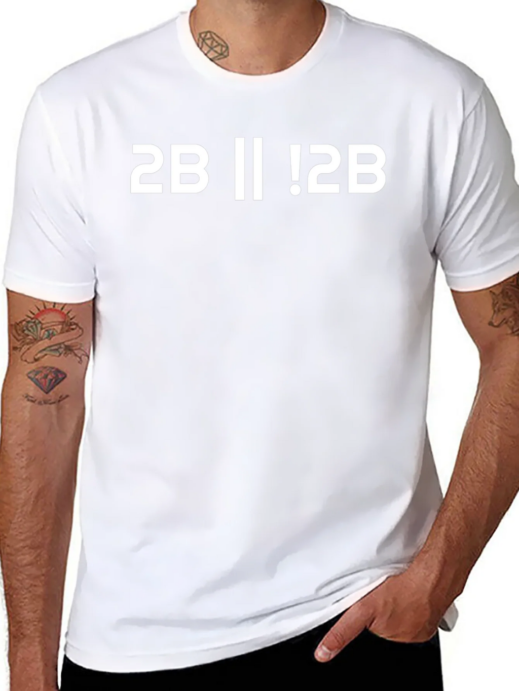 2B or Not 2B T-Shirt - Black Cotton product image 7