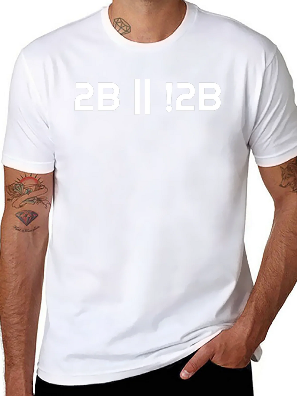2B or Not 2B T-Shirt - Black Cotton product image 7