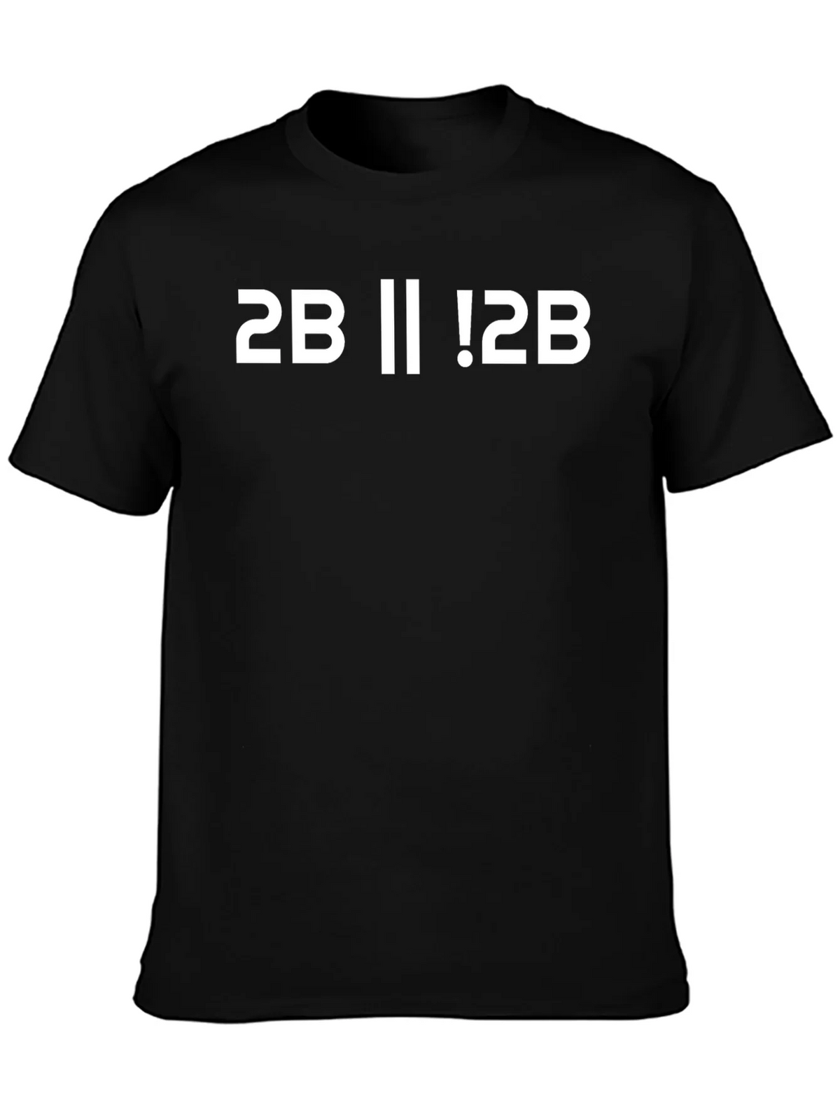 2B or Not 2B T-Shirt - Black Cotton product image 3