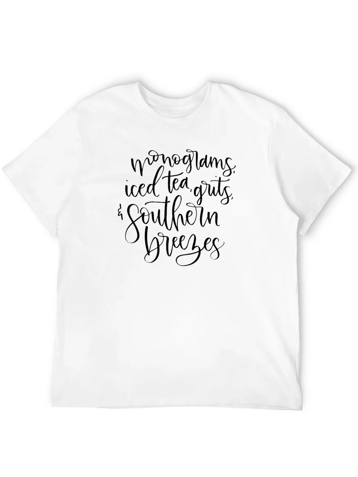Monograms Iced Tea Southern Breezes Black T-Shirt product image 11