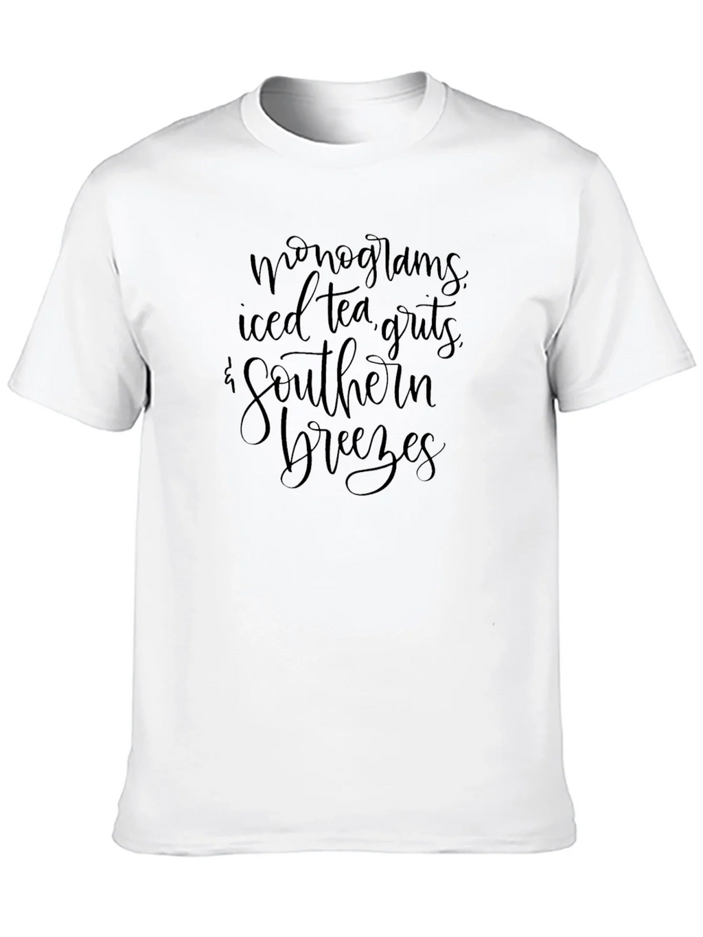 Monograms Iced Tea Southern Breezes Black T-Shirt product image 9