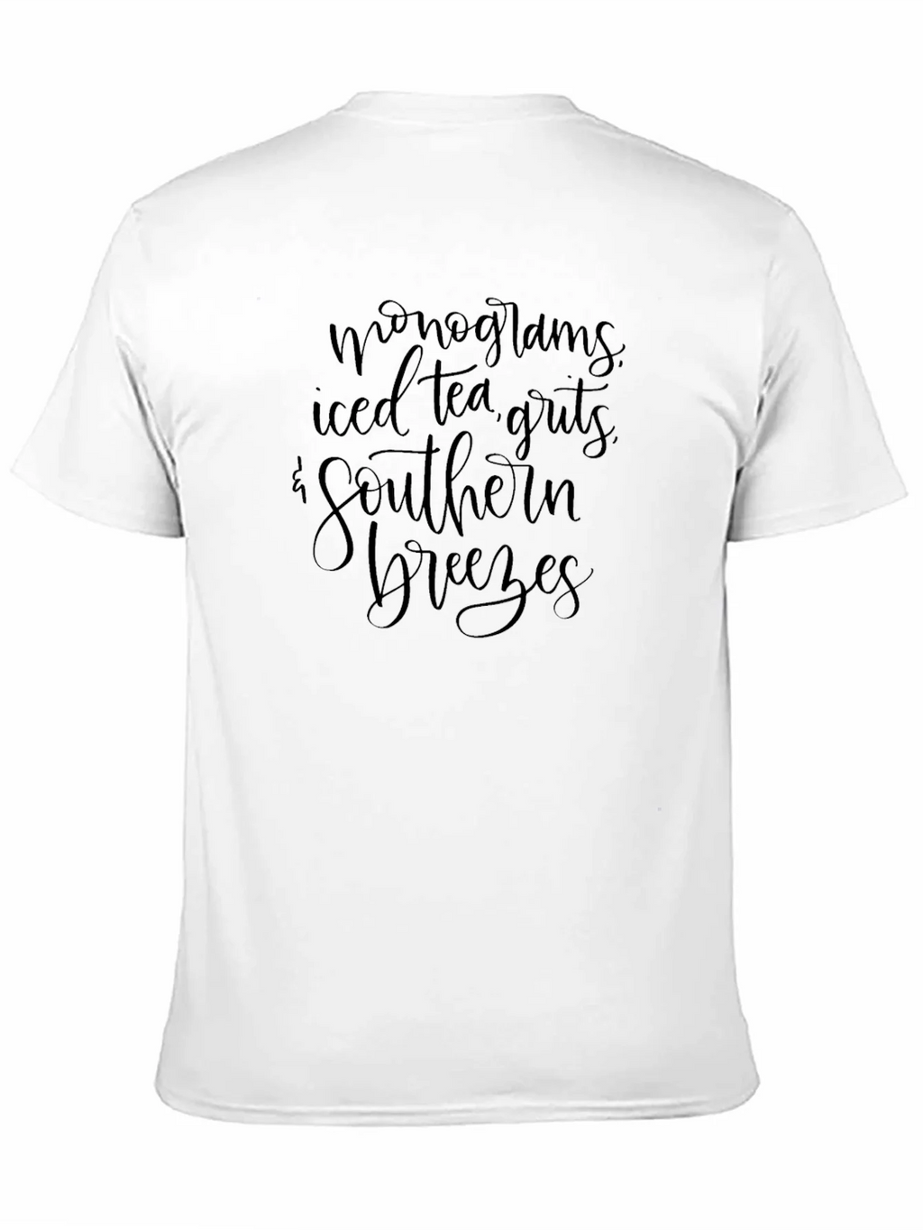 Monograms Iced Tea Southern Breezes Black T-Shirt product image 10