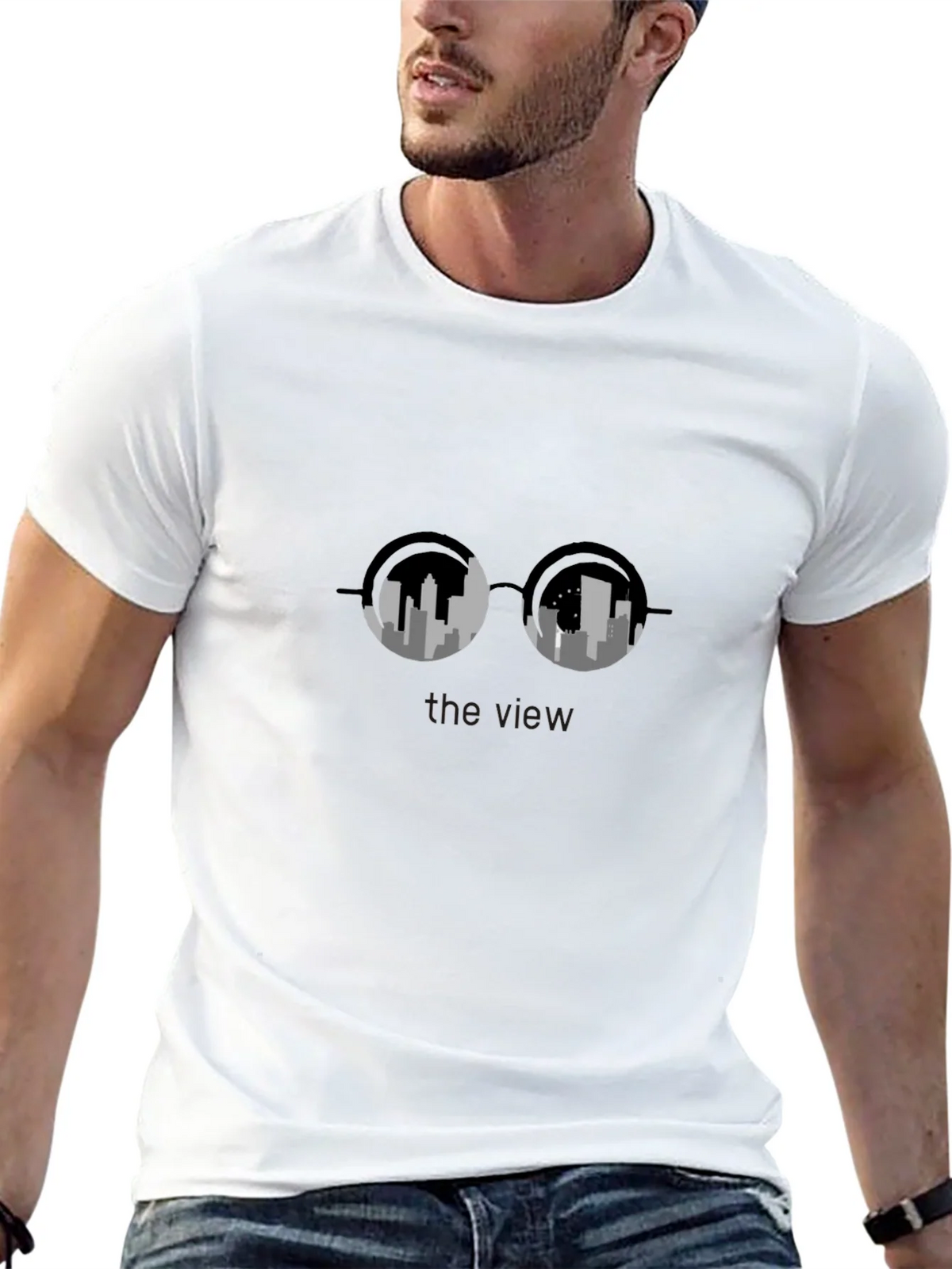 City View Graphic Tee - Modern Mens T-Shirt product image 12