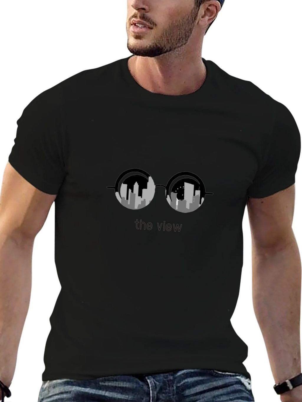 City View Graphic Tee - Modern Mens T-Shirt product image 6