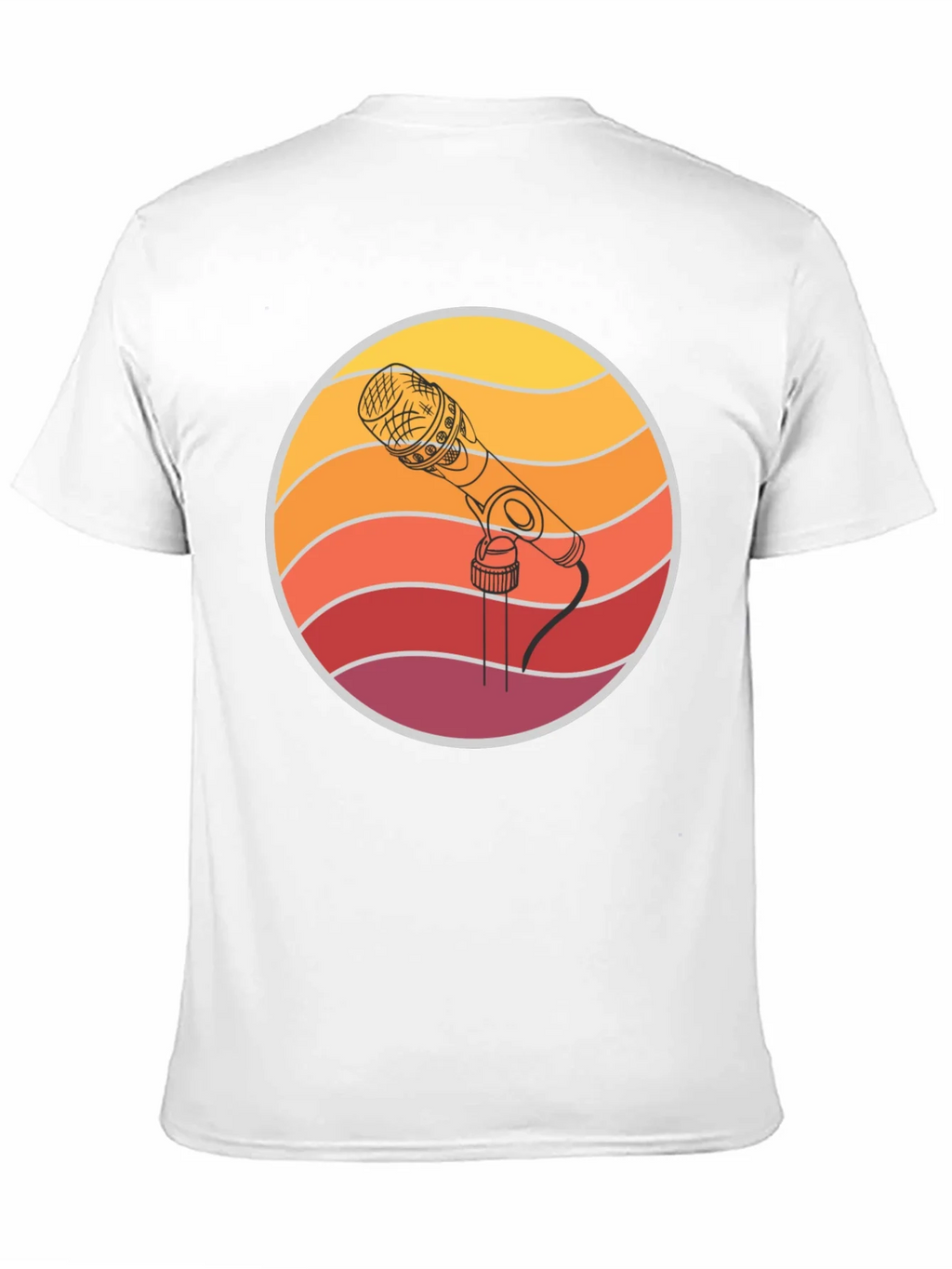 Retro Microphone Graphic Tee - Vintage Style Music T-Shirt product image 10