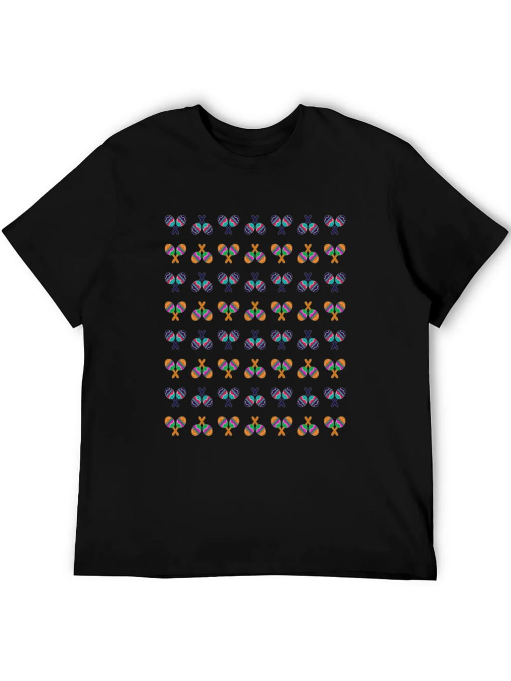 Maracas Patterned Black T-Shirt product image 5