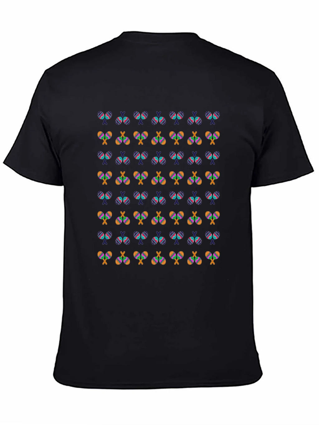 Maracas Patterned Black T-Shirt product image 4