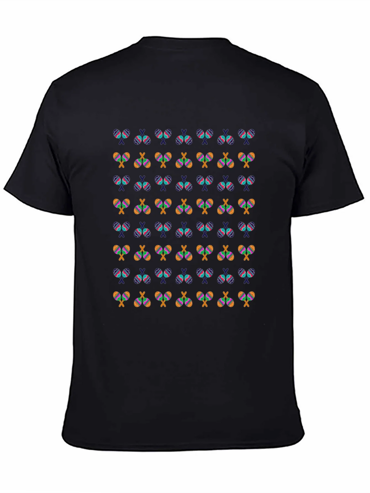 Maracas Patterned Black T-Shirt product image 4