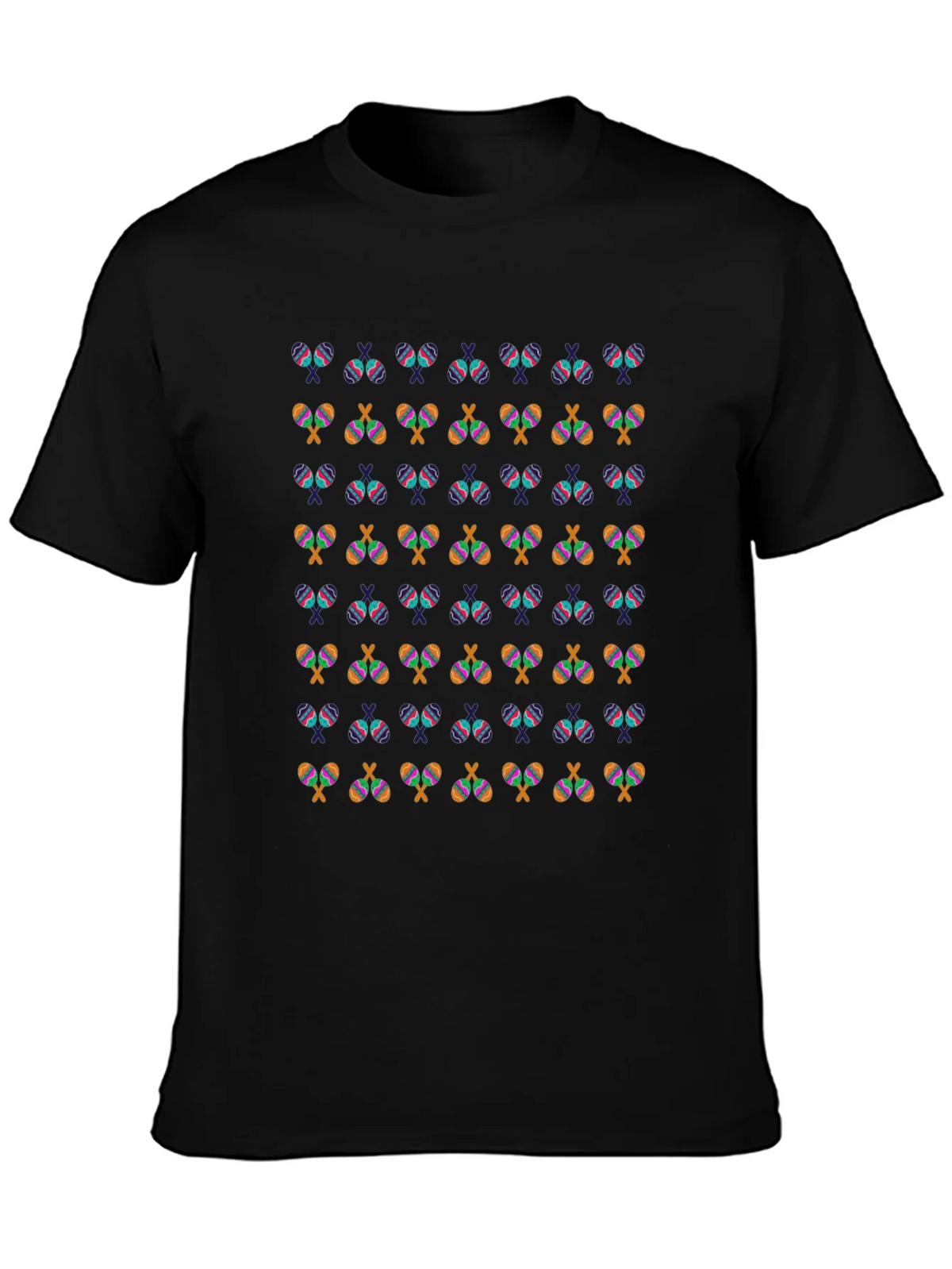 Maracas Patterned Black T-Shirt product image 3